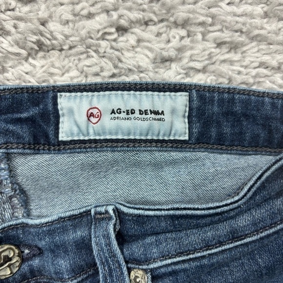 Adriano Goldschmied Jeans Womens 27 The Prima Crop Cigarette Regular Raw Hem - Picture 2 of 6